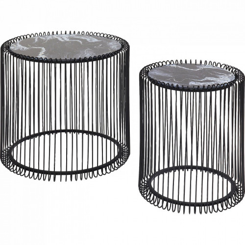 столик приставной wire черный 45x45x46 в Махачкале
