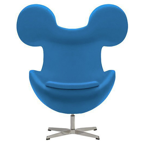 кресло egg mickey голубое в Махачкале