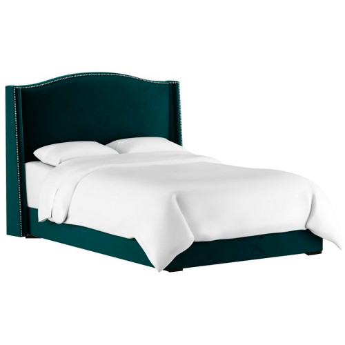 кровать двуспальная 180х200 синяя cole wingback peacock в Махачкале