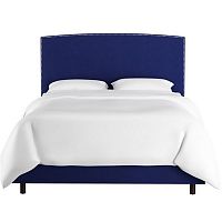 кровать двуспальная 160х200 синяя everly blue в Махачкале