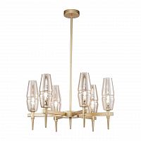подвесная люстра maytoni lita h002pl-06g янтарная в Махачкале