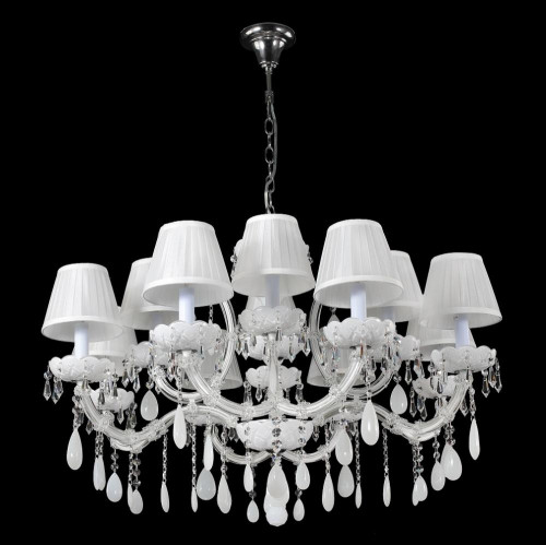 подвесная люстра crystal lux blanca sp12 белая в Махачкале