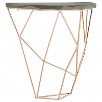 консоль geometric 100x38x90 золото, черная столешница в Махачкале
