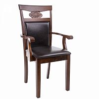 стул деревянный кресло luiza dirty oak / dark brown в Махачкале