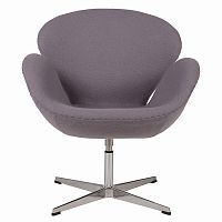 кресло swan chair серое в Махачкале
