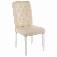 стул деревянный menson white / fabric сream в Махачкале
