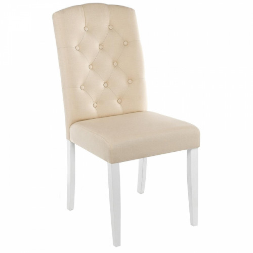 стул деревянный menson white / fabric сream в Махачкале
