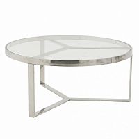 стол silver glass серебристый, прозрачный в Махачкале