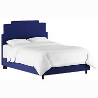 кровать двуспальная 160x200 синяя paxton bed light blue в Махачкале