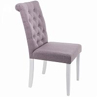 стул деревянный amelia white / fabric fog в Махачкале